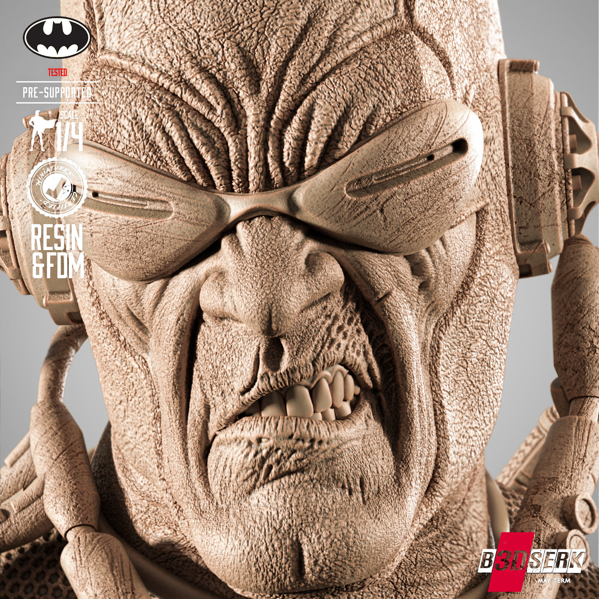 B3DSERK Dawnbreaker Portrait Bust 3D print model_24