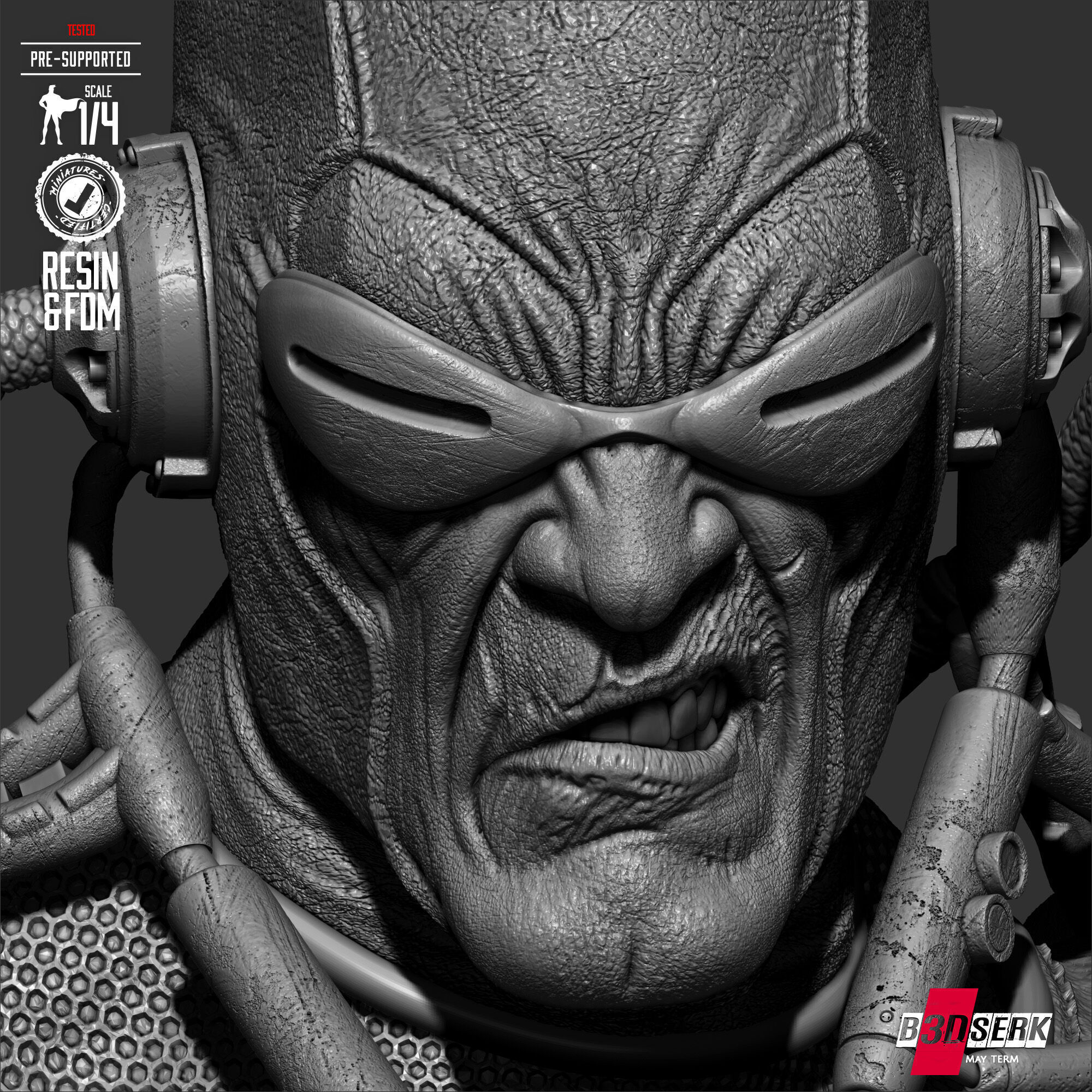 B3DSERK Dawnbreaker Portrait Bust 3D print model_19