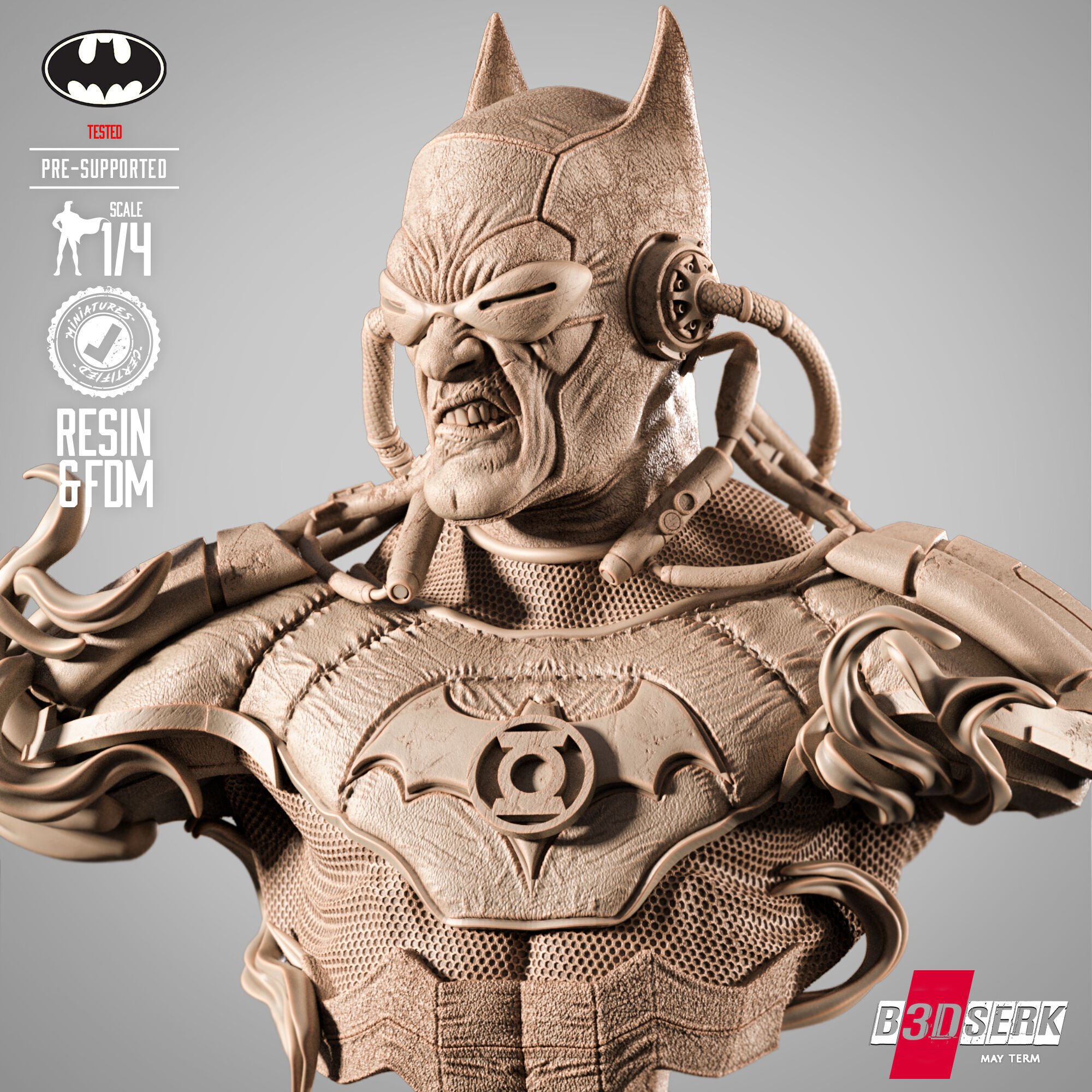 B3DSERK Dawnbreaker Portrait Bust 3D print model_8