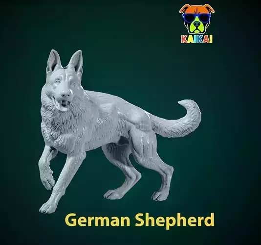German Shepherd Dog model - Urban vibes - 3D print