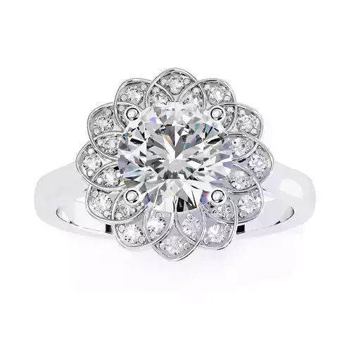 ROUND DIAMOND RING -CAD-196