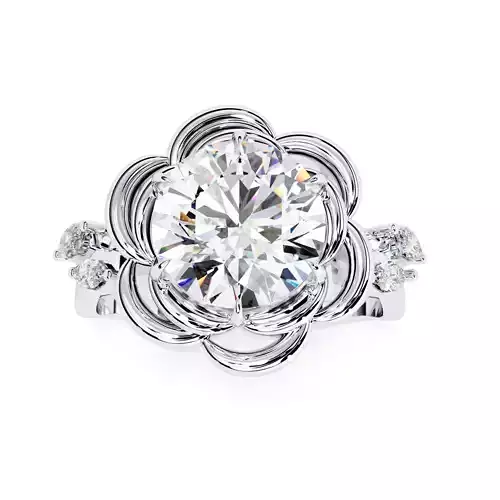 Round DIAMOND RING -CAD-197