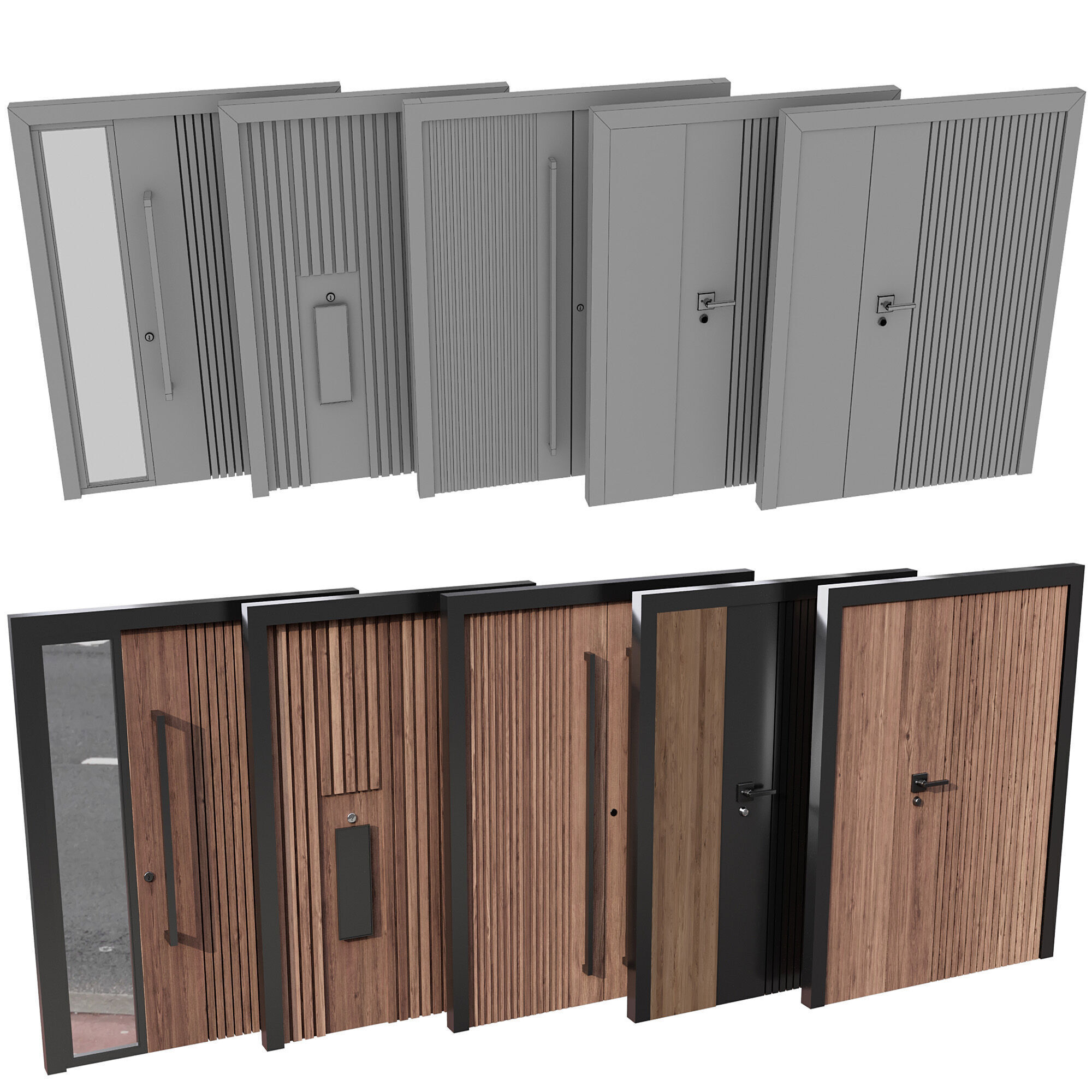 ENTRANCE DOOR COLLECTION NO1 A 3D model_7