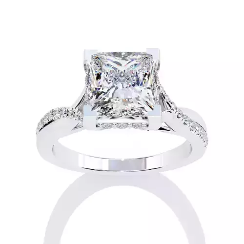 PRICESS DIAMOND RING -CAD-198