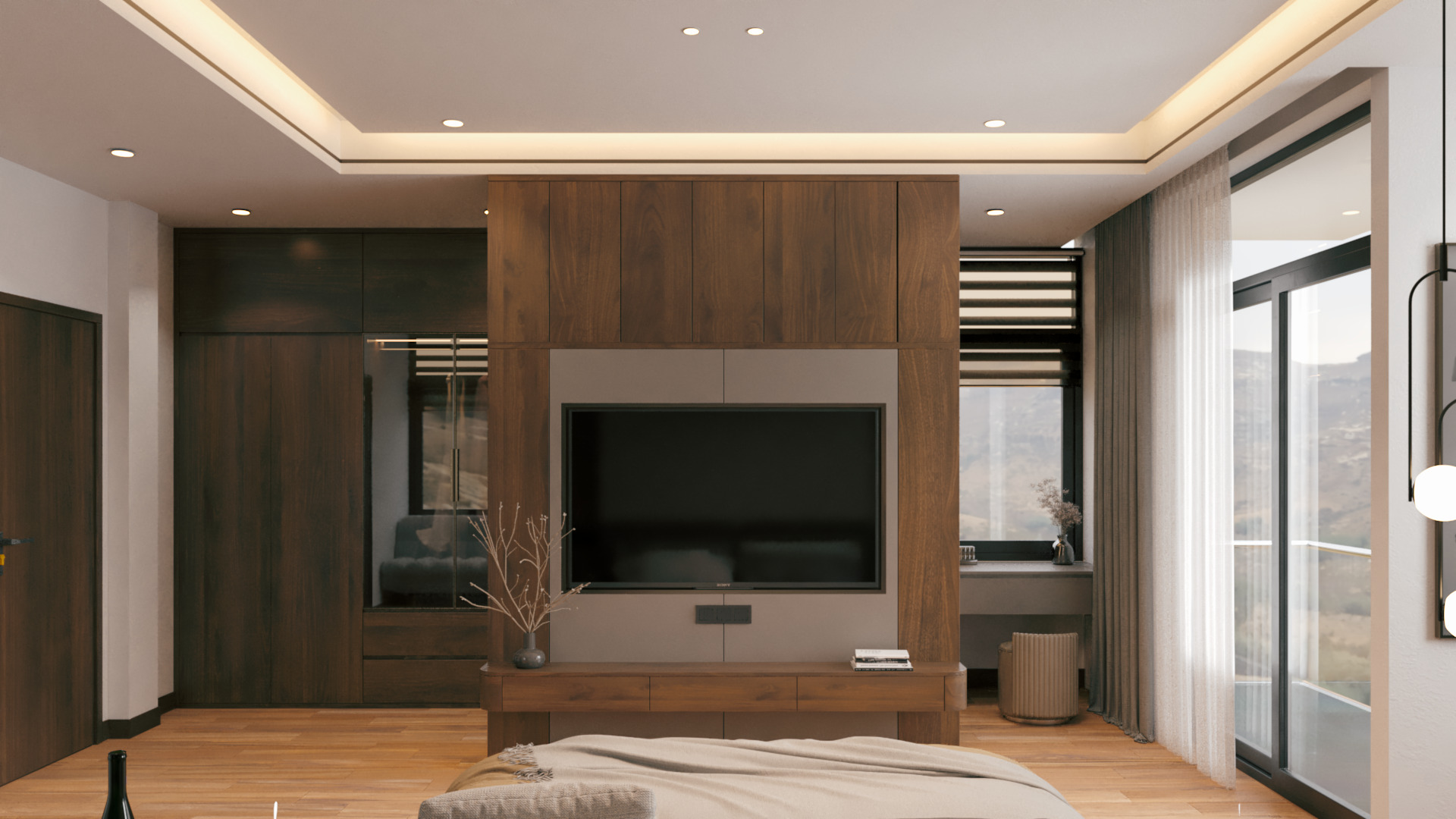 Master Bedroom 3D Scene Ready for Render 3D model_16
