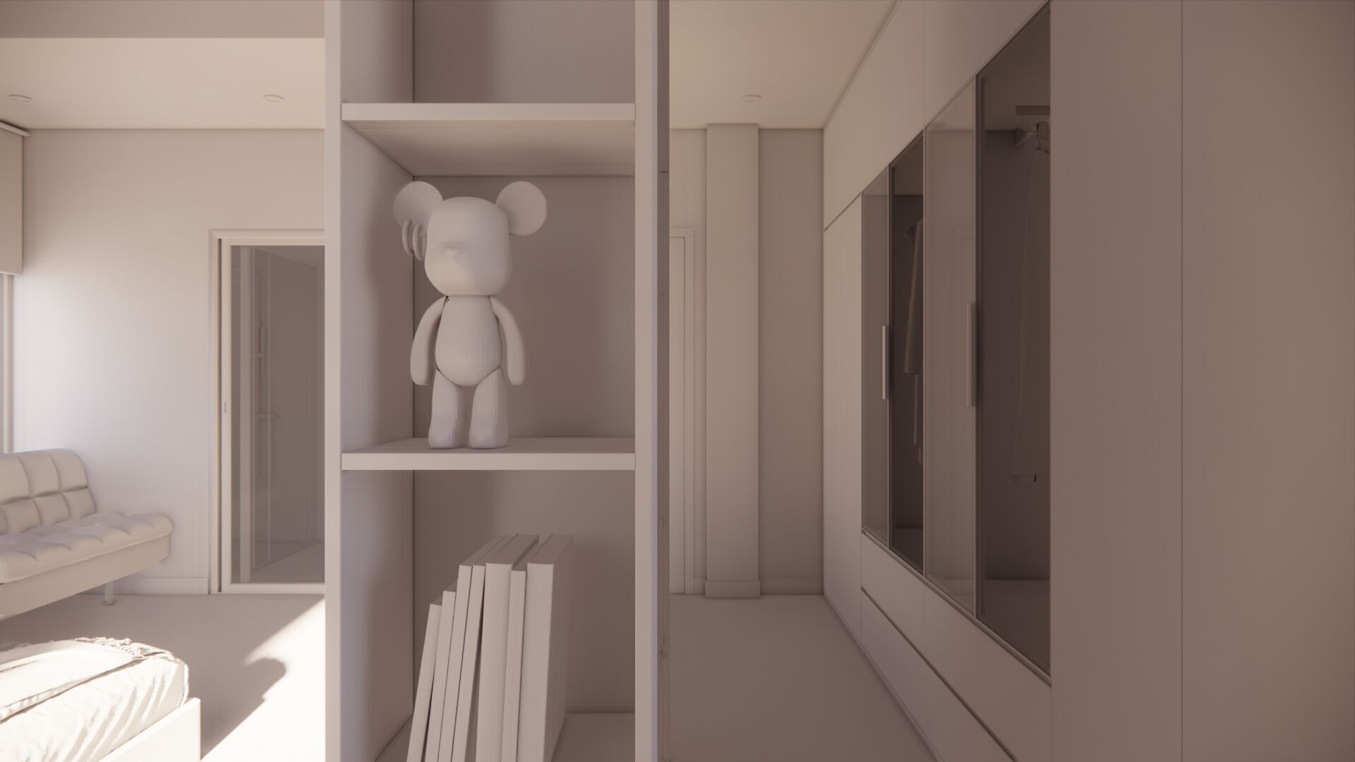 Master Bedroom 3D Scene Ready for Render 3D model_20