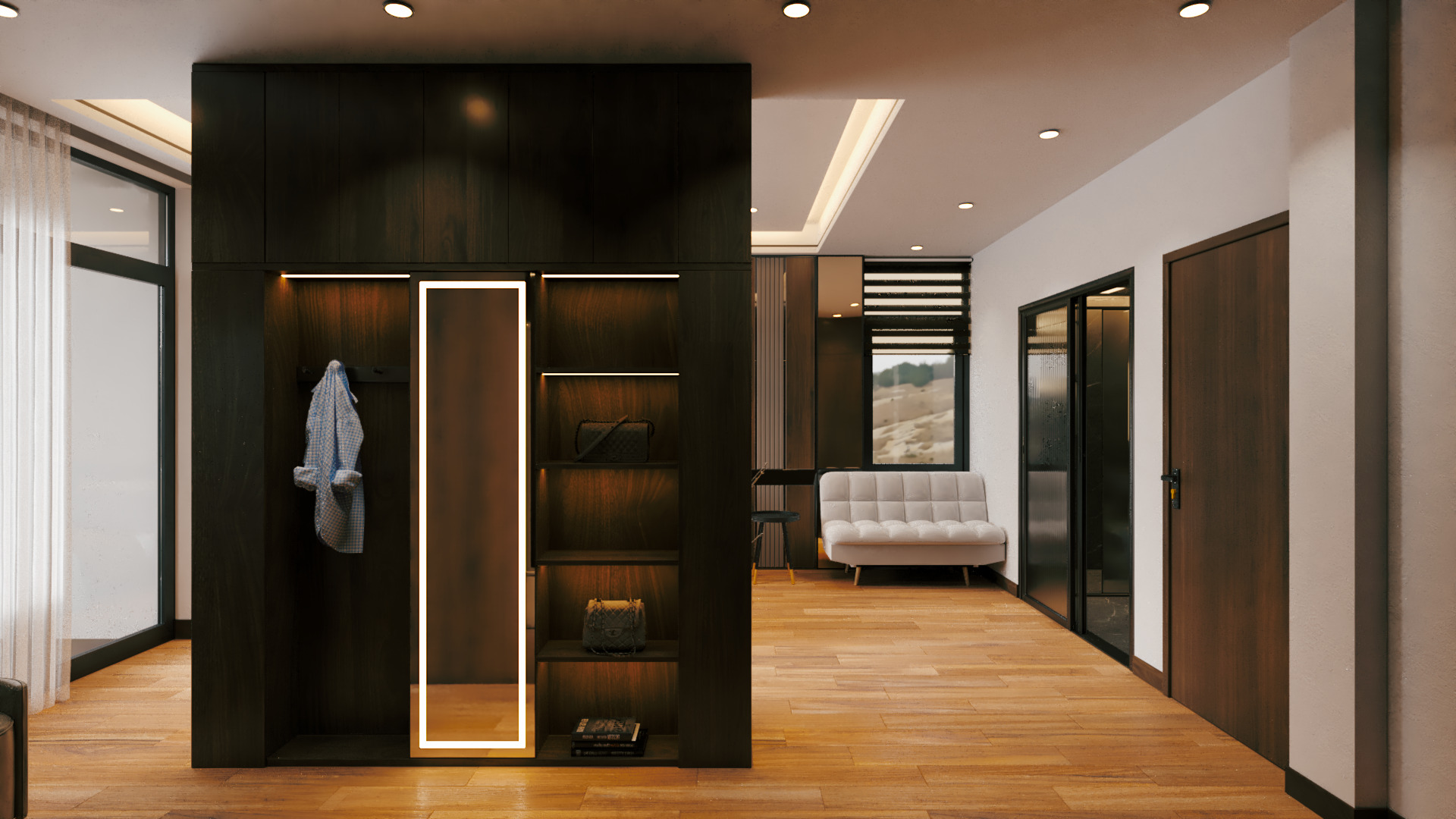 Master Bedroom 3D Scene Ready for Render 3D model_5