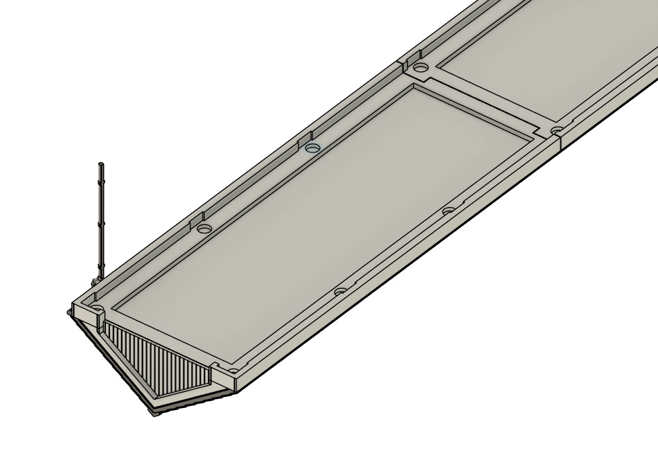 Model Railway Island Platform Building Roof Add-on 3D print model_6