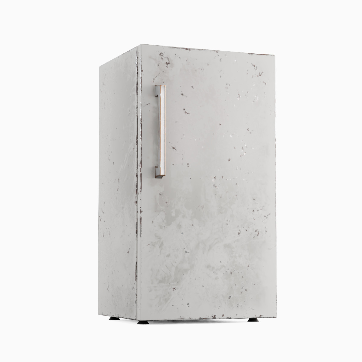 Old Refrigerator Set Low-poly 3D model_13