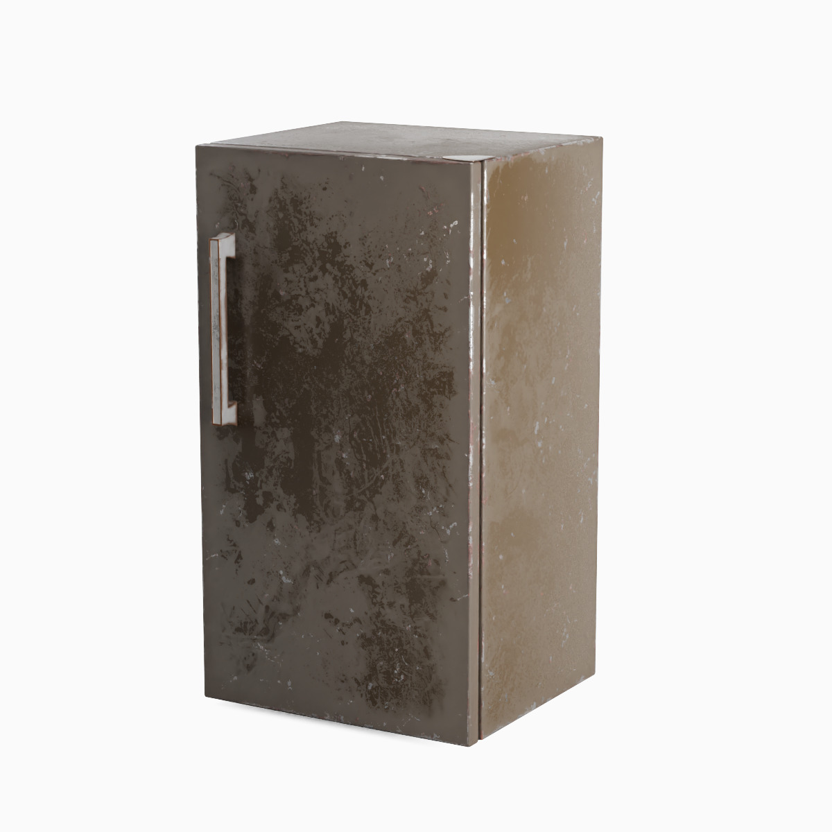 Old Refrigerator Set Low-poly 3D model_12
