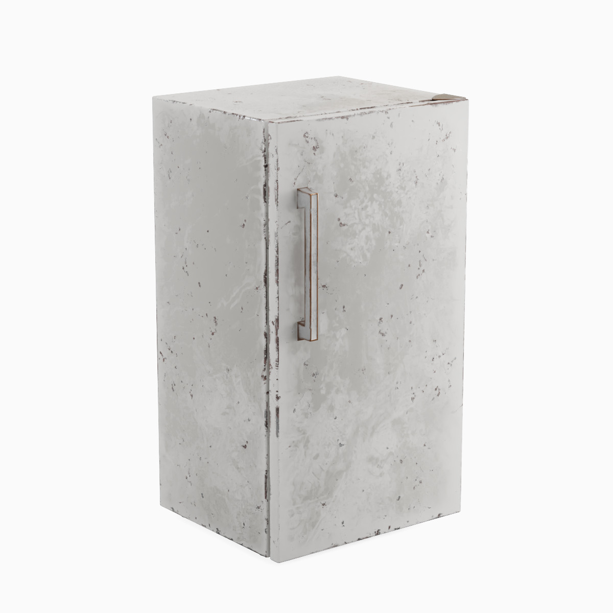 Old Refrigerator Set Low-poly 3D model_17