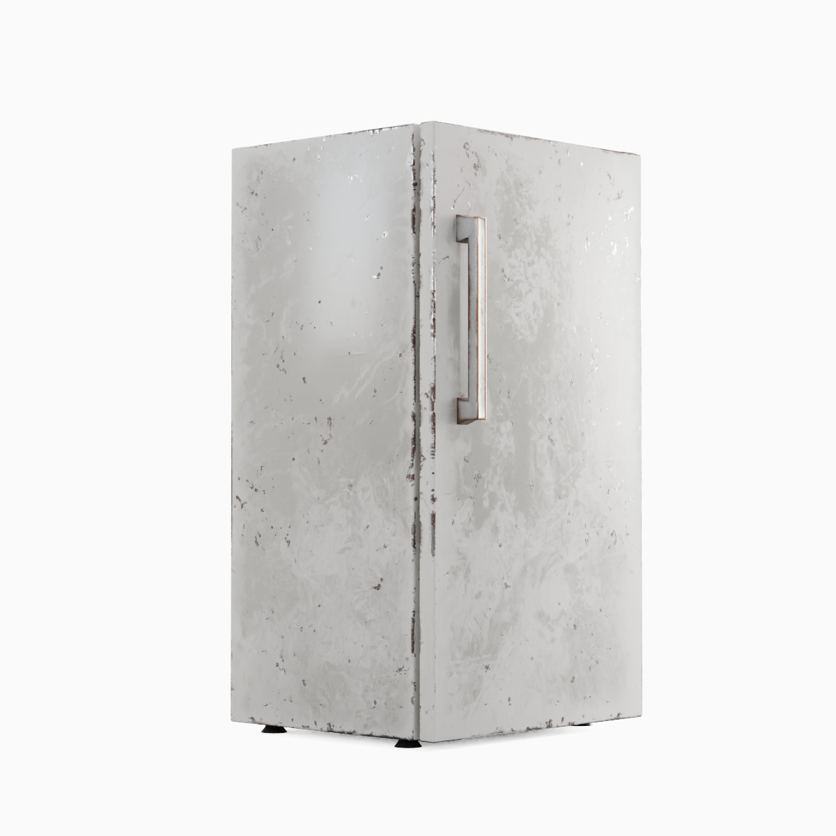 Old Refrigerator Set Low-poly 3D model_14