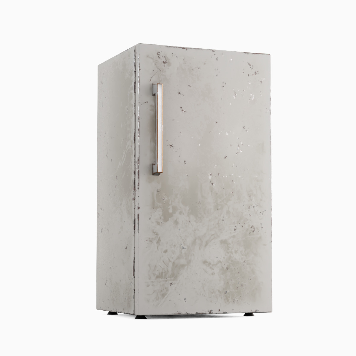 Old Refrigerator Set Low-poly 3D model_1