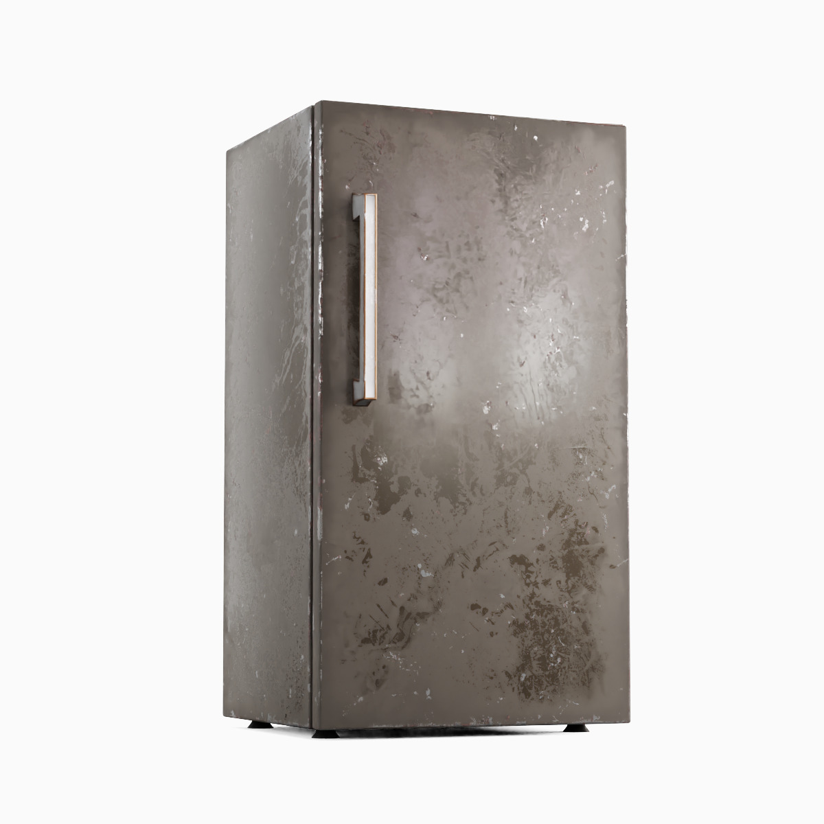 Old Refrigerator Set Low-poly 3D model_7