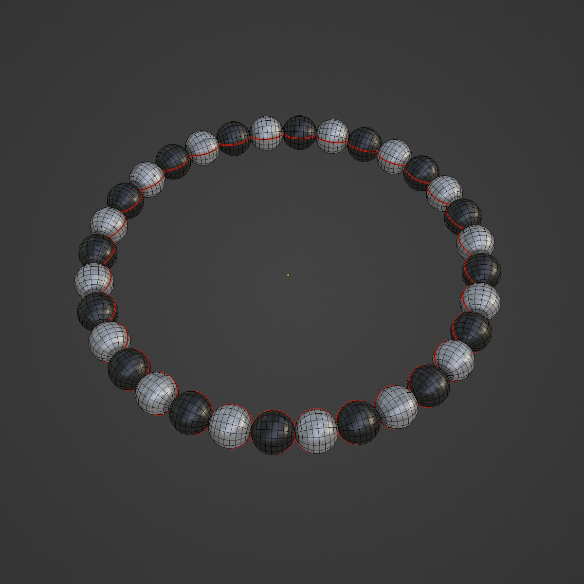 Bracelets 08 Low-poly 3D model_5