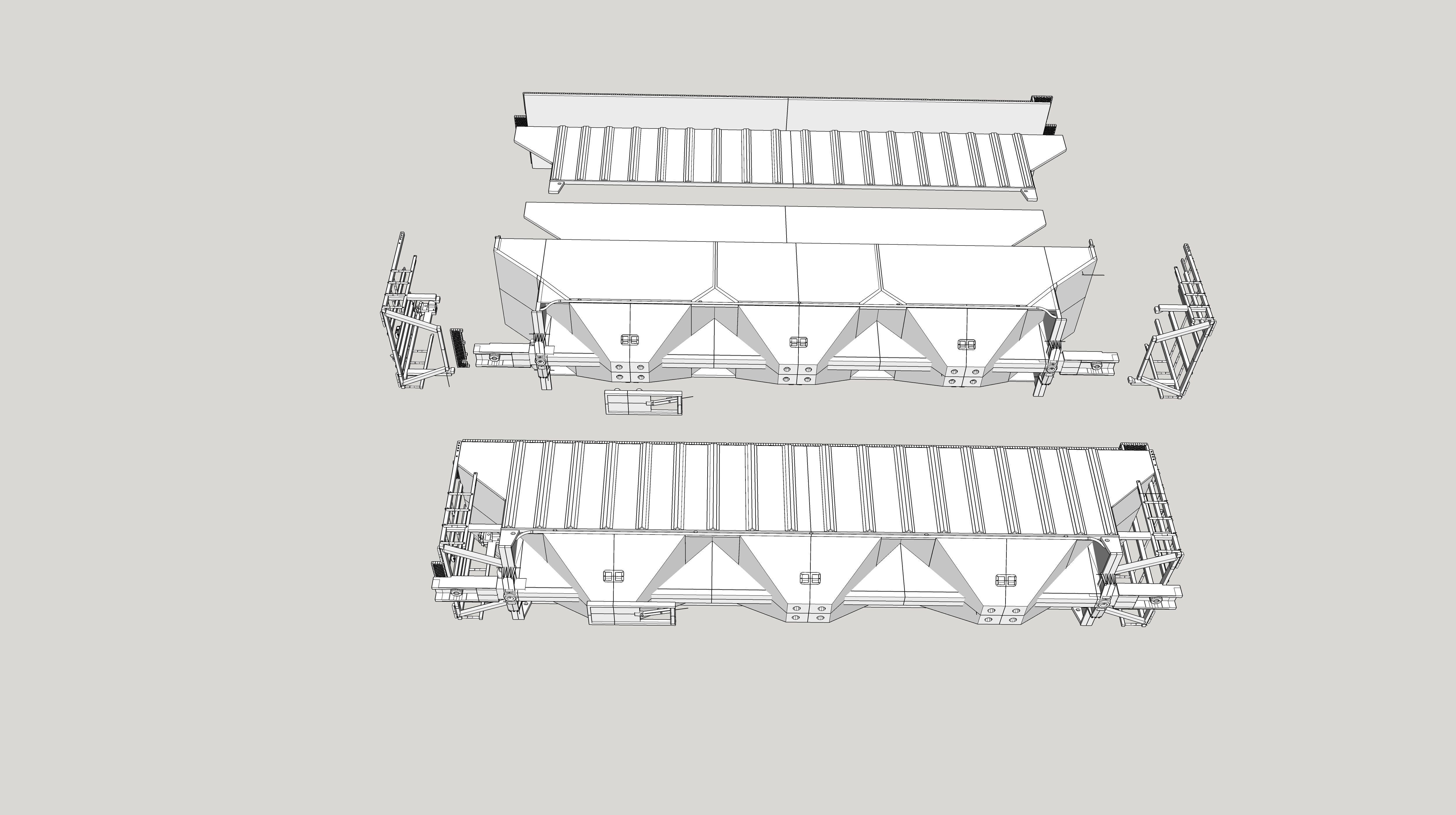 PS-4750 Covered Hopper HO and O 3D print model_3