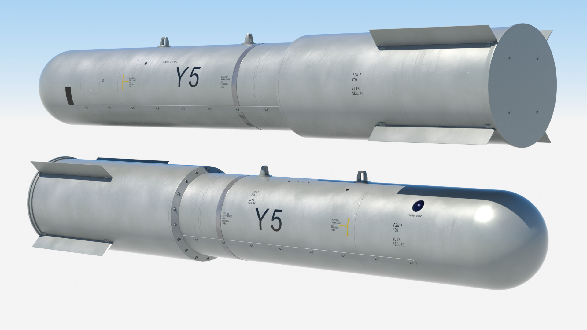 B28 nuclear bomb 3D model_8