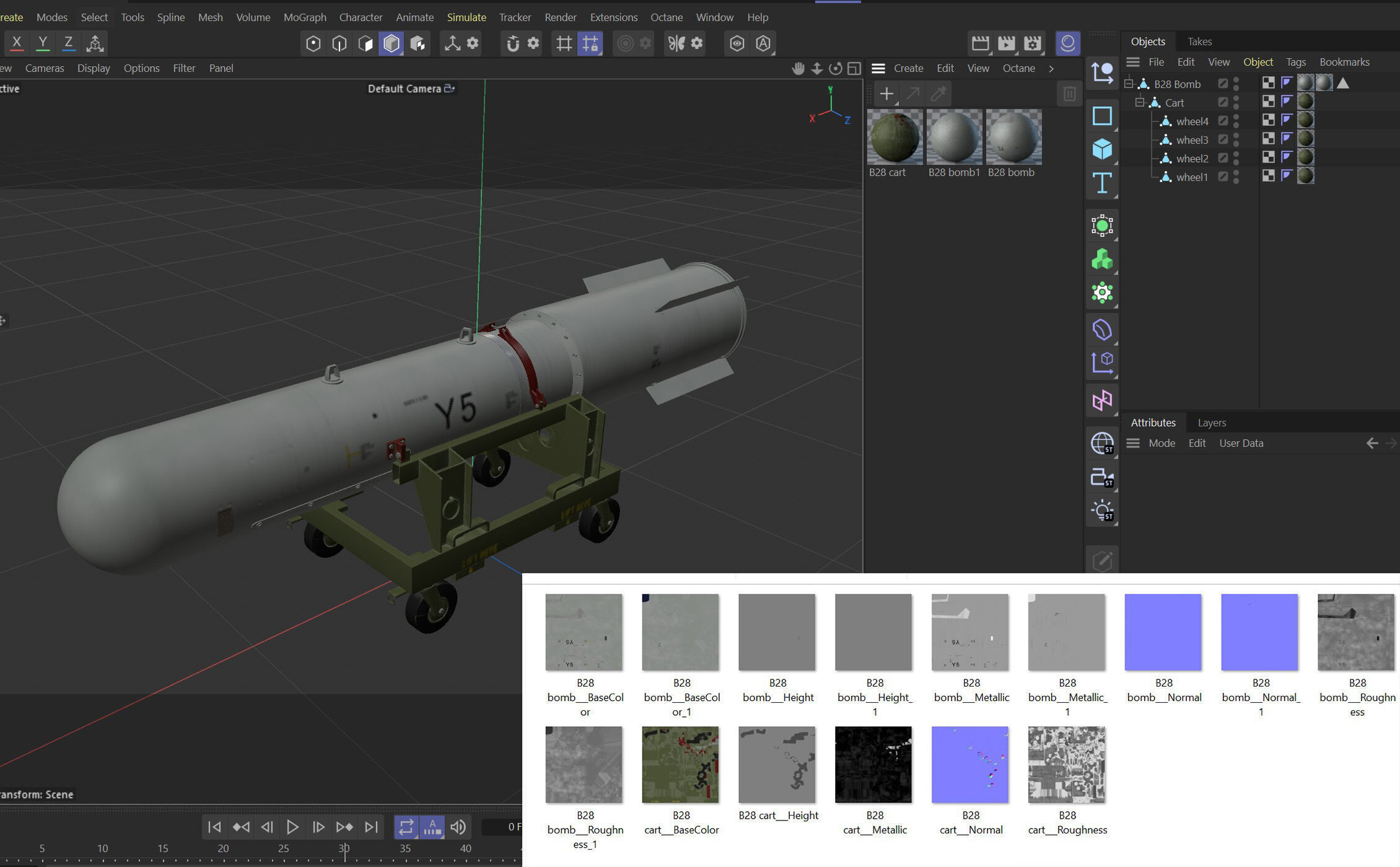 B28 nuclear bomb 3D model_10