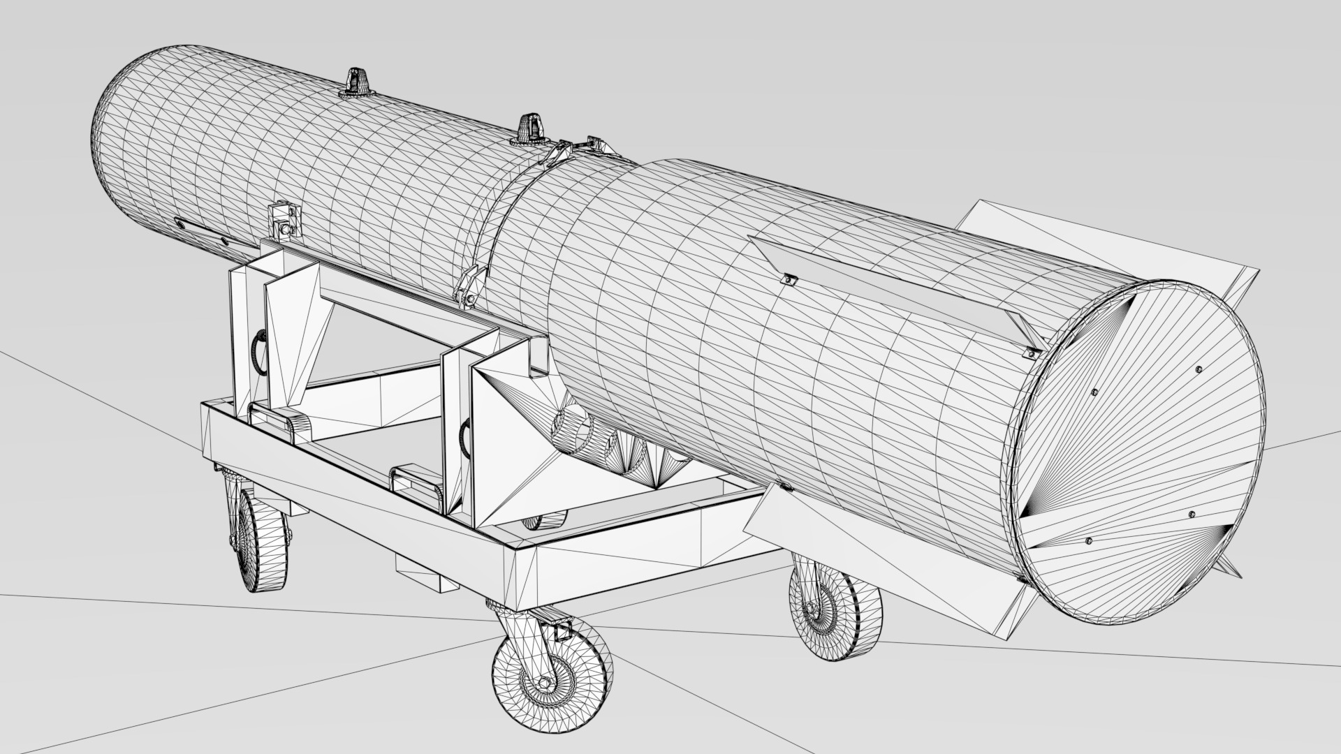 B28 nuclear bomb 3D model_2
