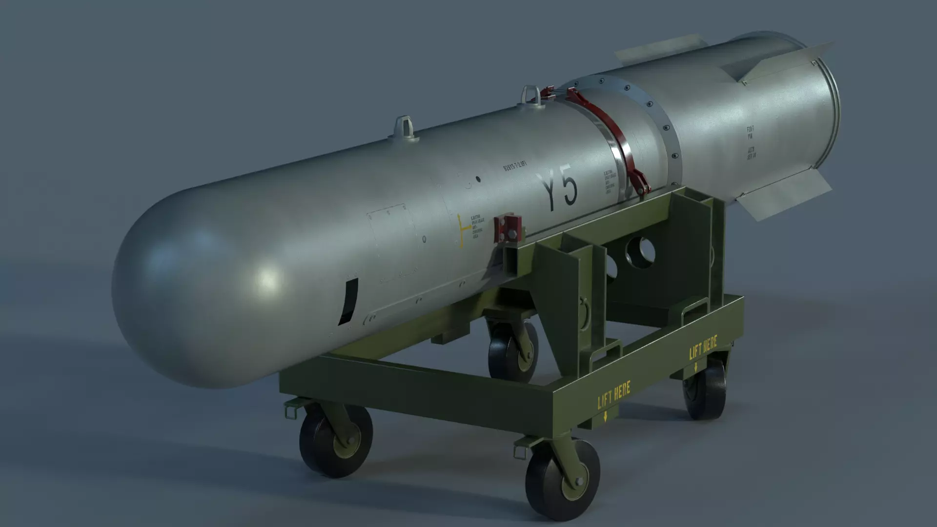 B28 nuclear bomb 3D model_0