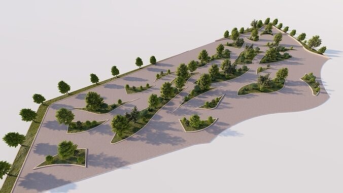 park-public park-Private Park Landscape Urban 3D model