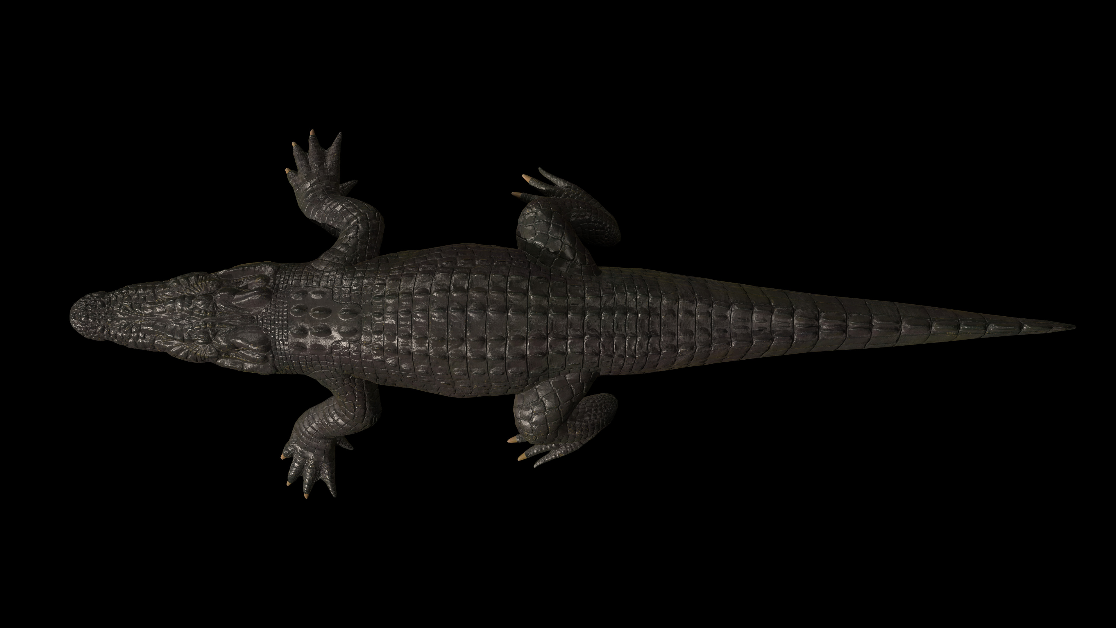 High-Quality Crocodile 3D Model Low Poly 4K PBR Maps Low-poly 3D model_1