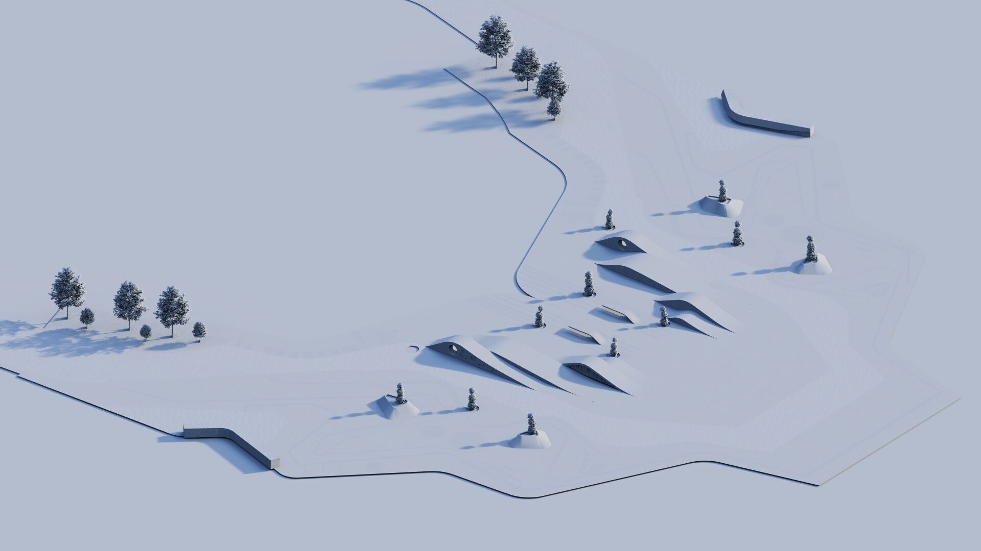 Skatepark-Skate Park PACK 3D model_19