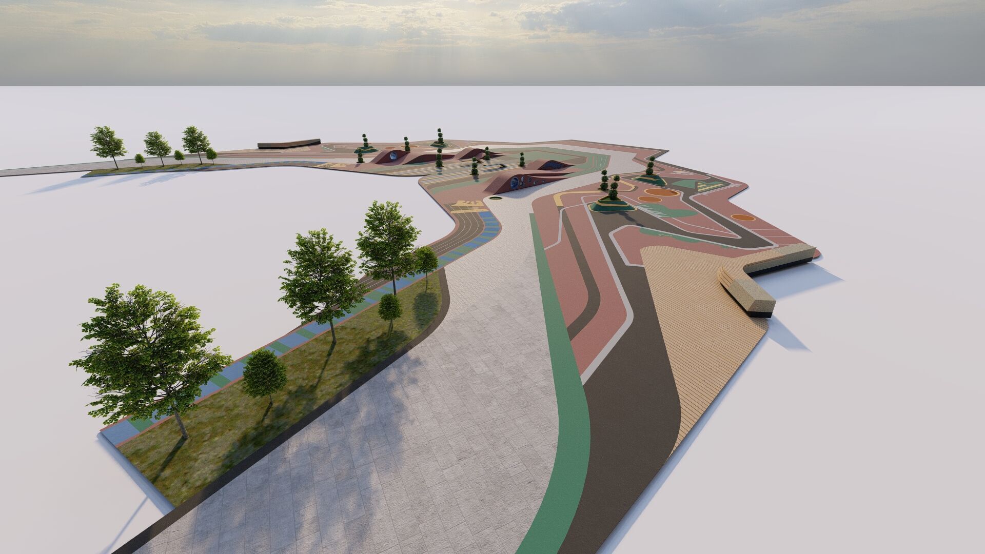 Skatepark-Skate Park PACK 3D model_3