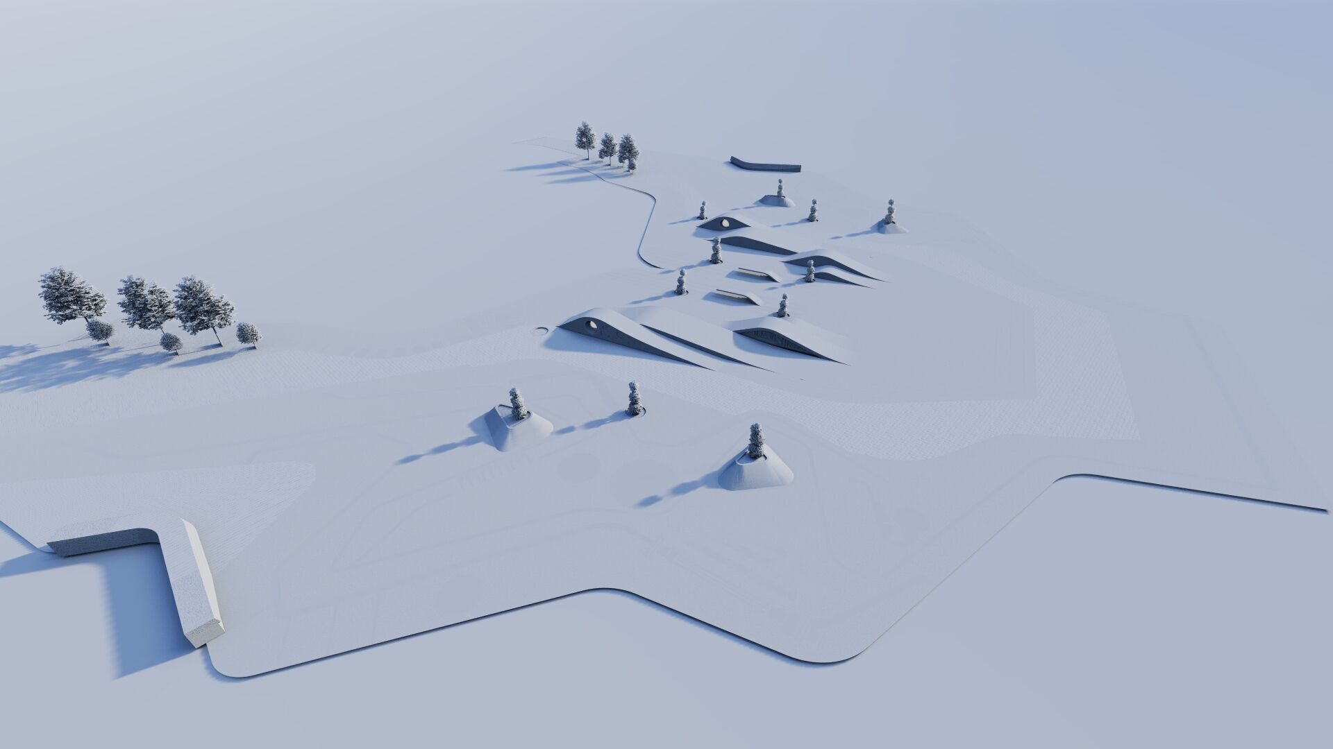 Skatepark-Skate Park PACK 3D model_10