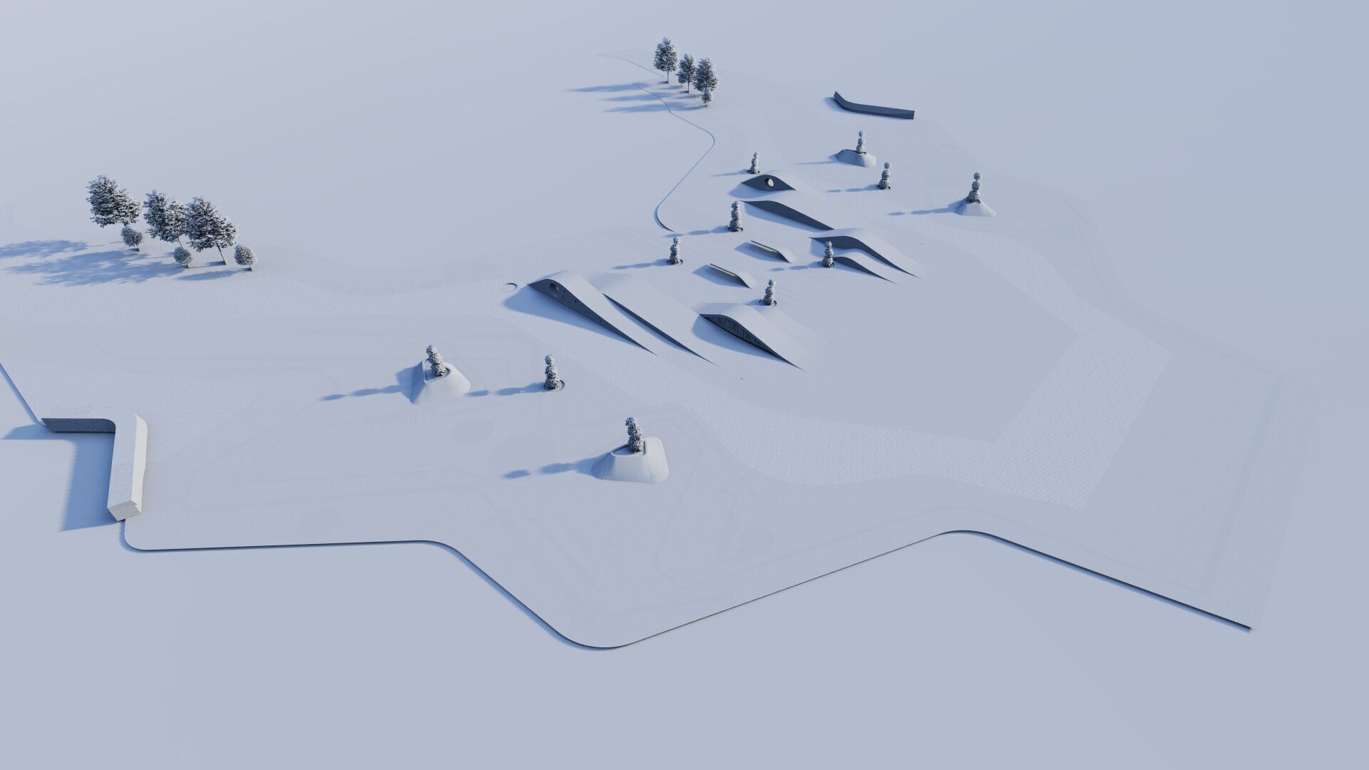 Skatepark-Skate Park PACK 3D model_11