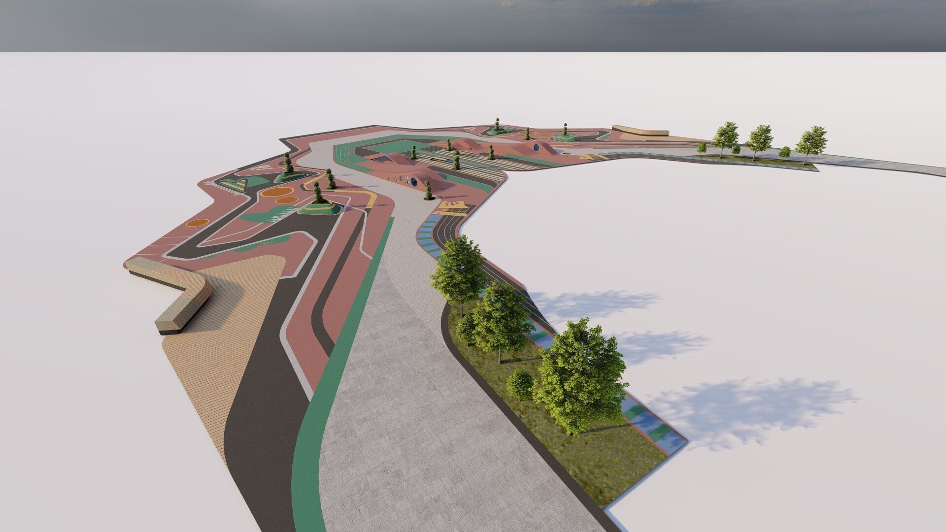 Skatepark-Skate Park PACK 3D model_9