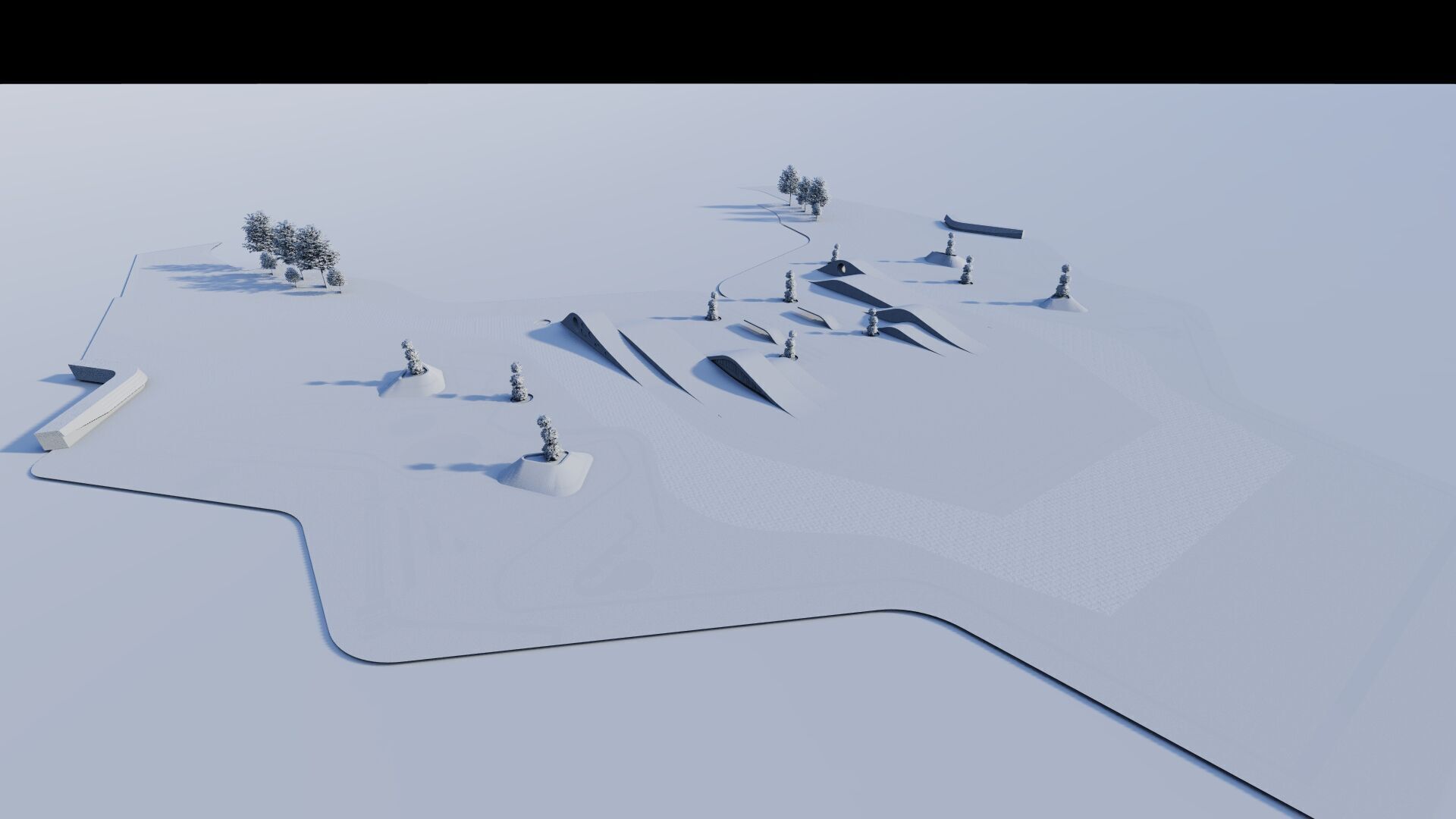 Skatepark-Skate Park PACK 3D model_12