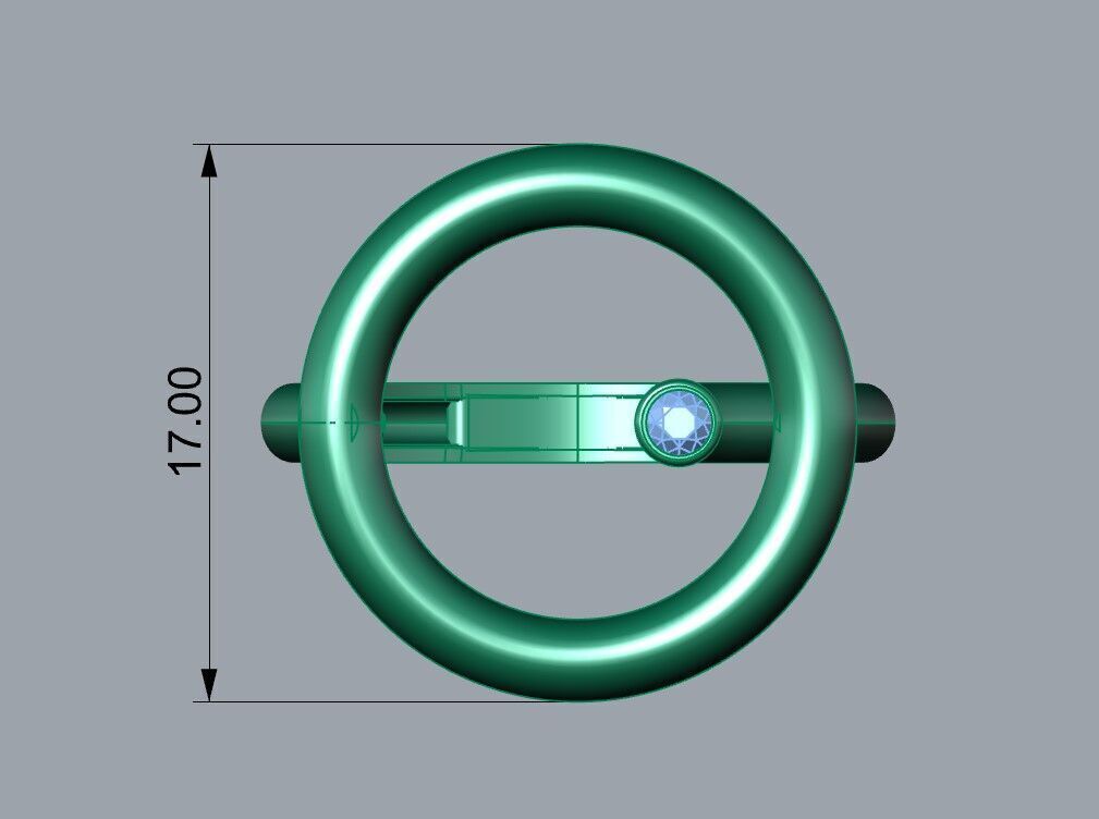 Minimal Ring  3D print model_2
