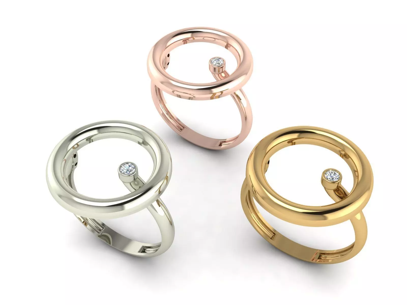 Minimal Ring  3D print model_0