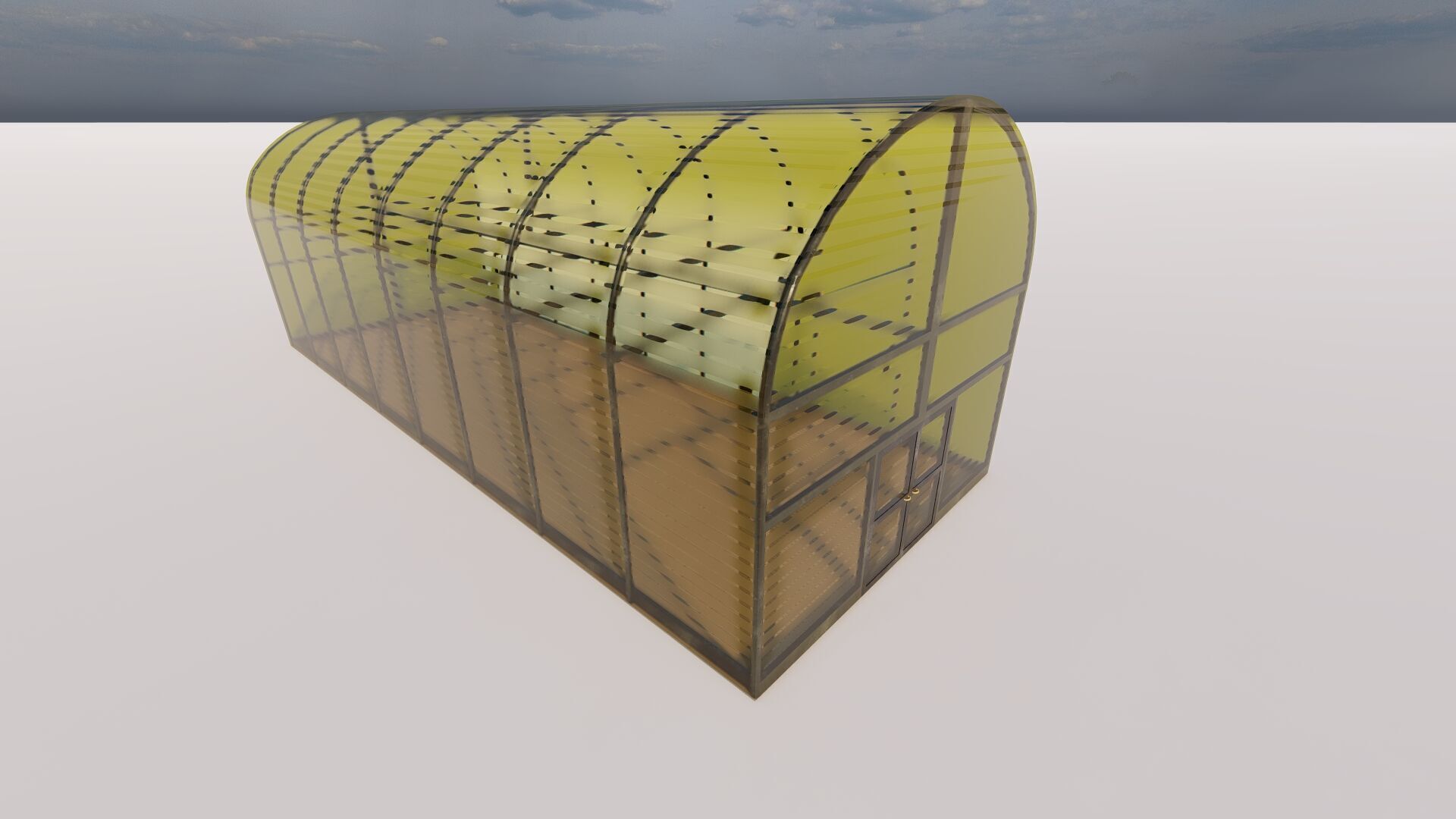Glass building-Commercial building-building classic 3D model_1