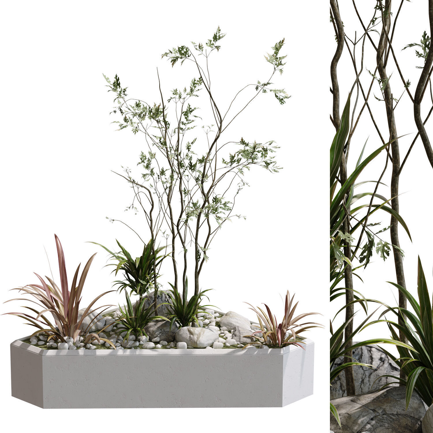 collection of 5 courtyard 3d model vol 011 3D model_6