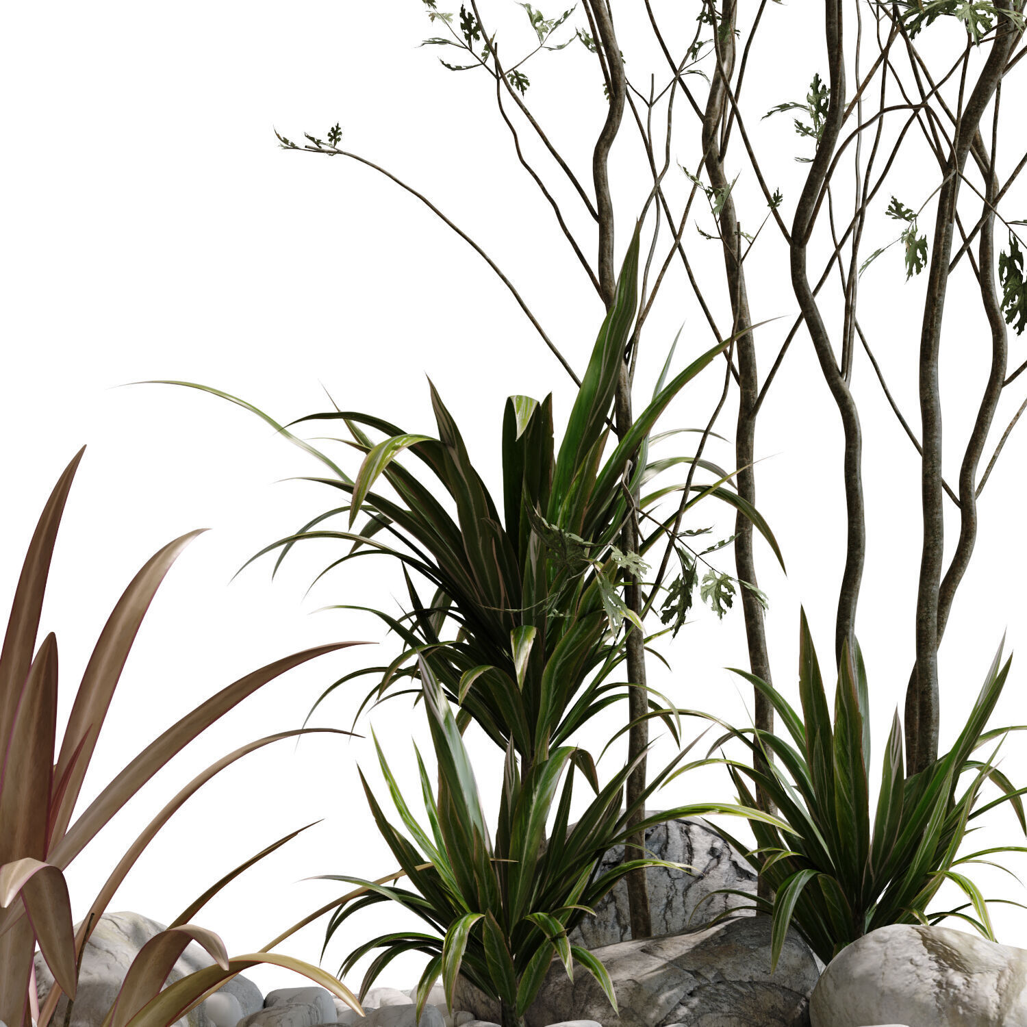 collection of 5 courtyard 3d model vol 011 3D model_9