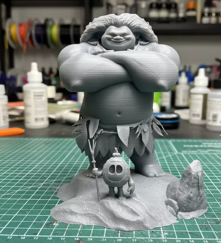 Maui 3D Diorama with Kakamora Presupported STL 3D Printing 3D print model_7