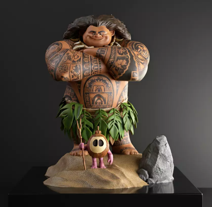 Maui 3D Diorama with Kakamora Presupported STL 3D Printing 3D print model_0