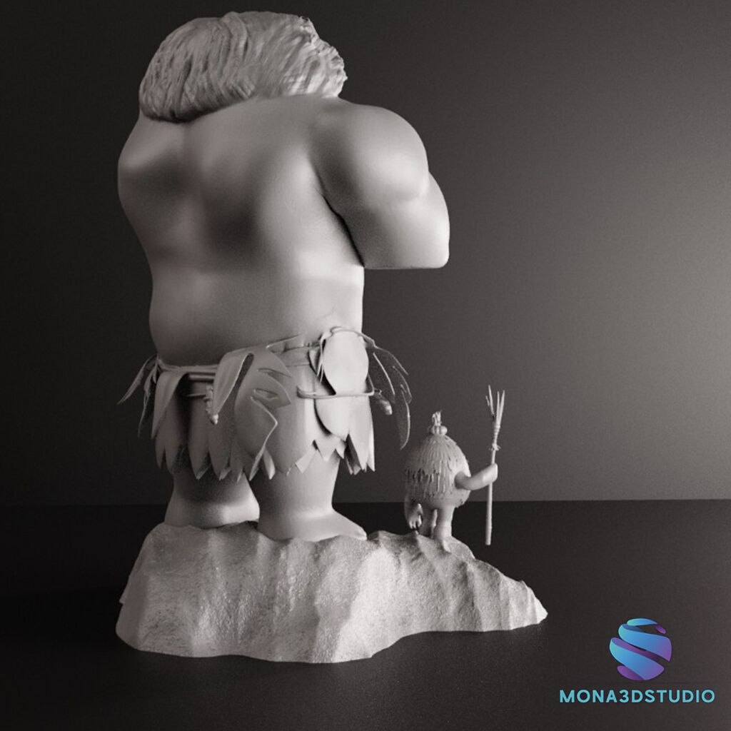 Maui 3D Diorama with Kakamora Presupported STL 3D Printing 3D print model_3