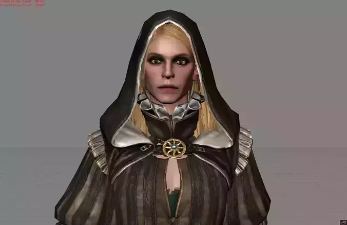 Cynthia - The Witcher - Natalia Humanoid MLBB Low-poly 3D model
