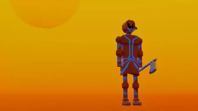 Armor Character Blender 3D model