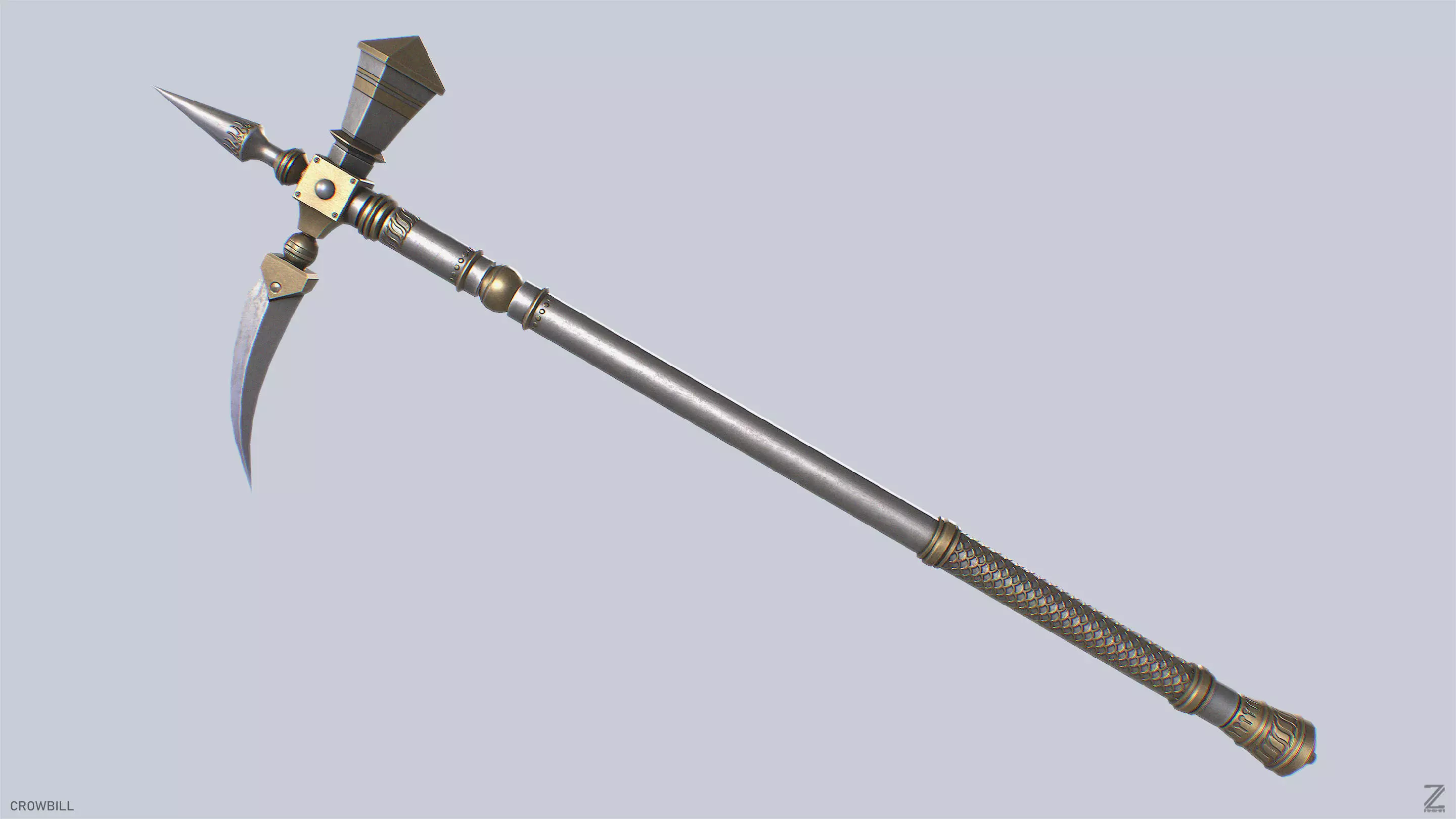 Crowbill Low-poly 3D model