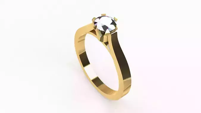  Solitare Diamond  Ring Texture 