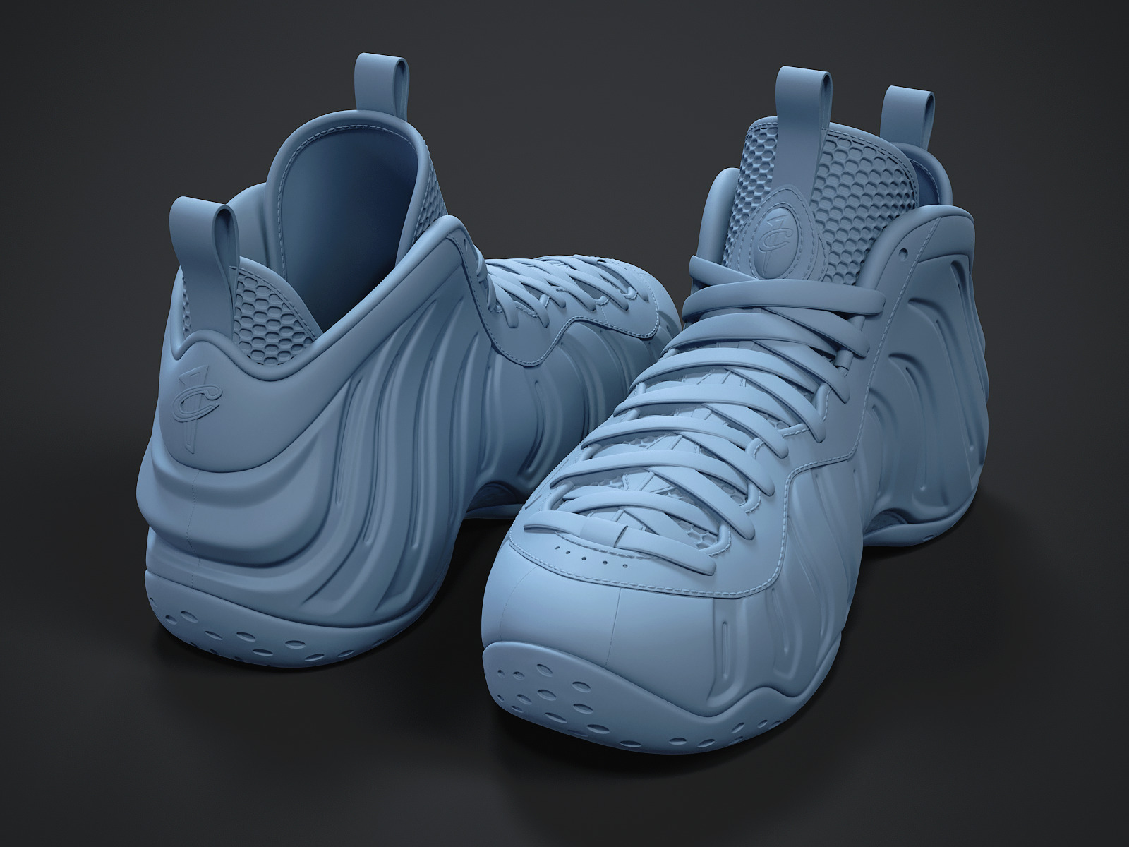 Nike Air Foamposite 1-3d printable 3D print model_3