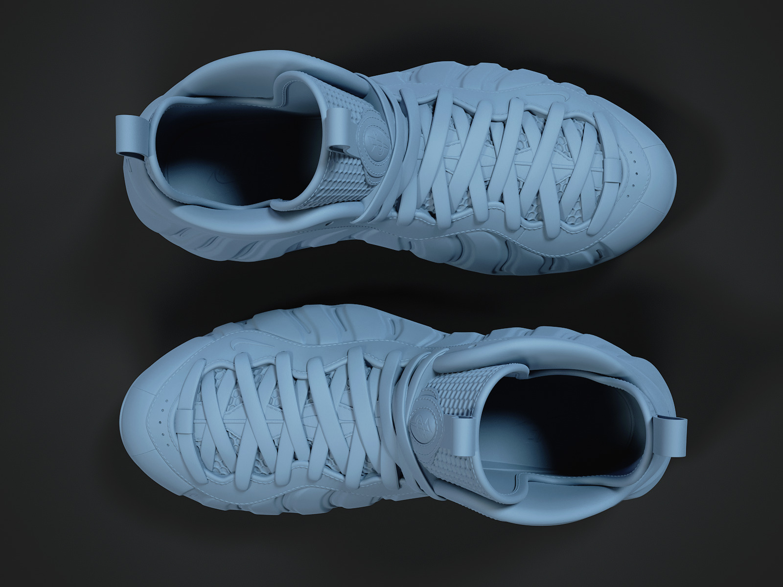 Nike Air Foamposite 1-3d printable 3D print model_4