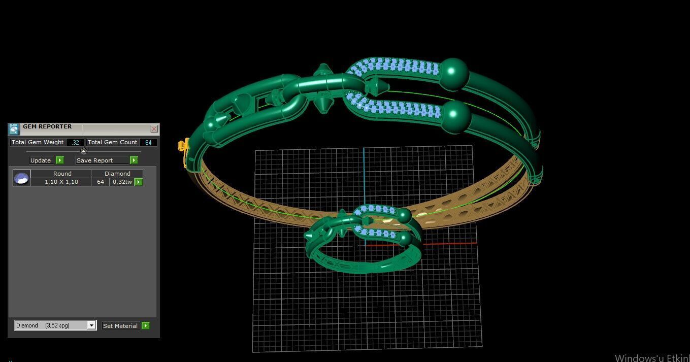 tiffany  bileklik 3D print model_6