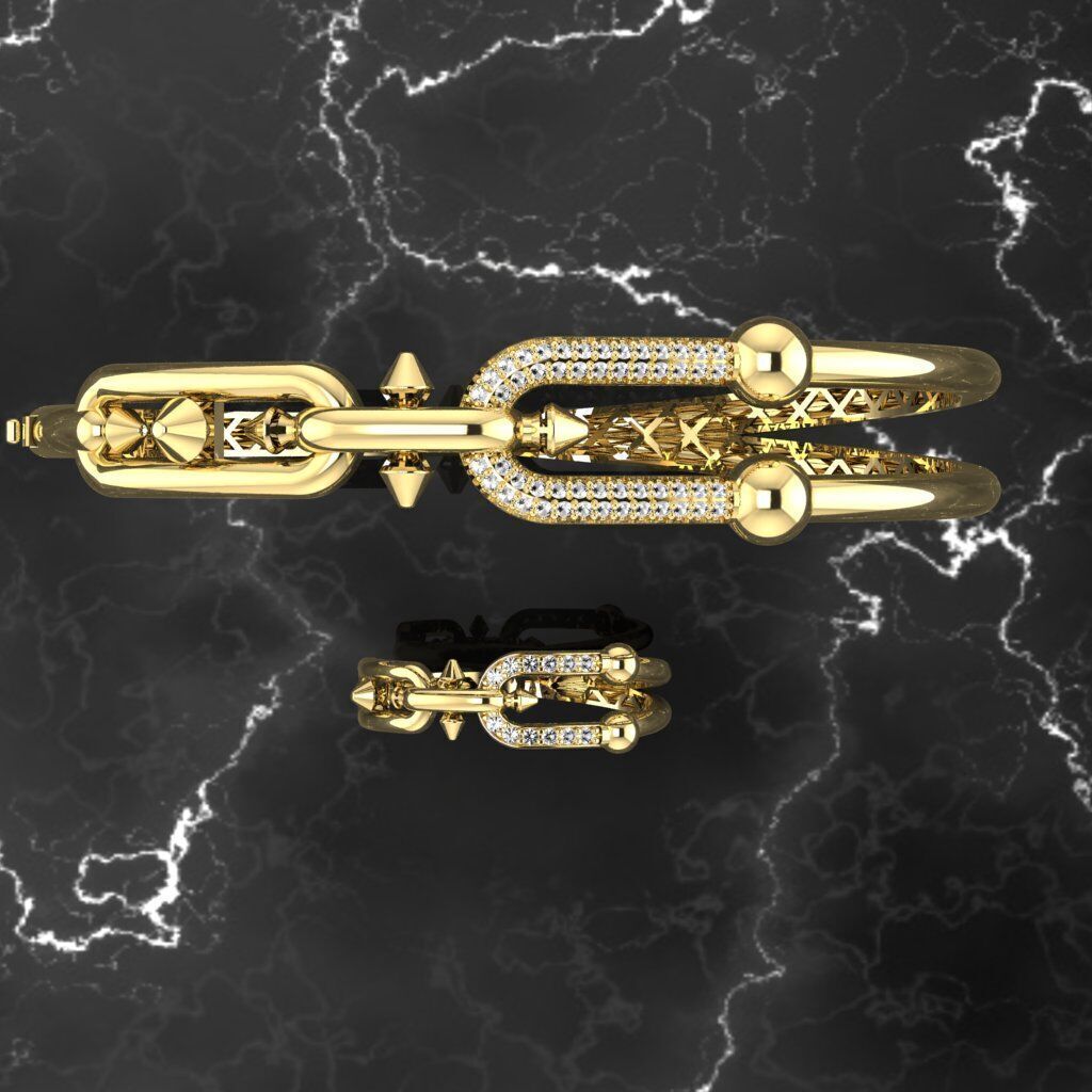 tiffany  bileklik 3D print model_3