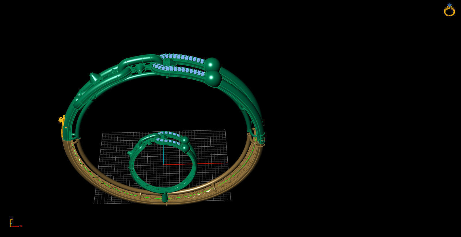 tiffany  bileklik 3D print model_7