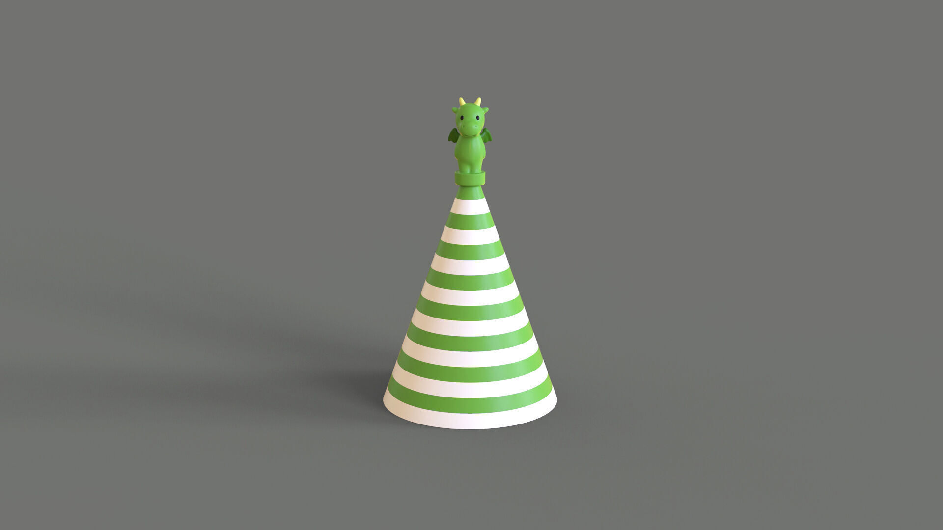Birthday Hat - Colorful Party Decoration Prop 01 Low-poly 3D model_1